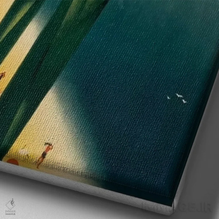 تابلو دکوراتیو کریمه - نمای نزدیک بافت بوم