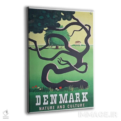 تابلو دکوراتیو دانمارک: طبیعت و فرهنگ - نمای پرسپکتیو محصول