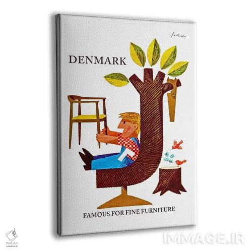تابلو دکوراتیو دانمارک: مشهور به مبلمان ظریف - نمای پرسپکتیو محصول