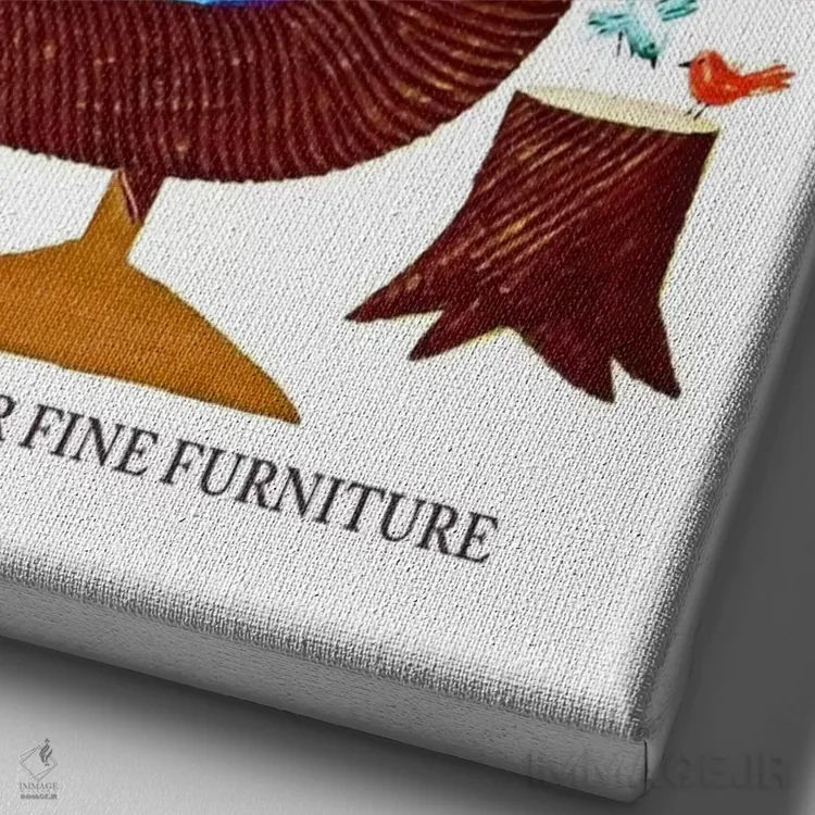 تابلو دکوراتیو دانمارک: مشهور به مبلمان ظریف - نمای نزدیک بافت بوم