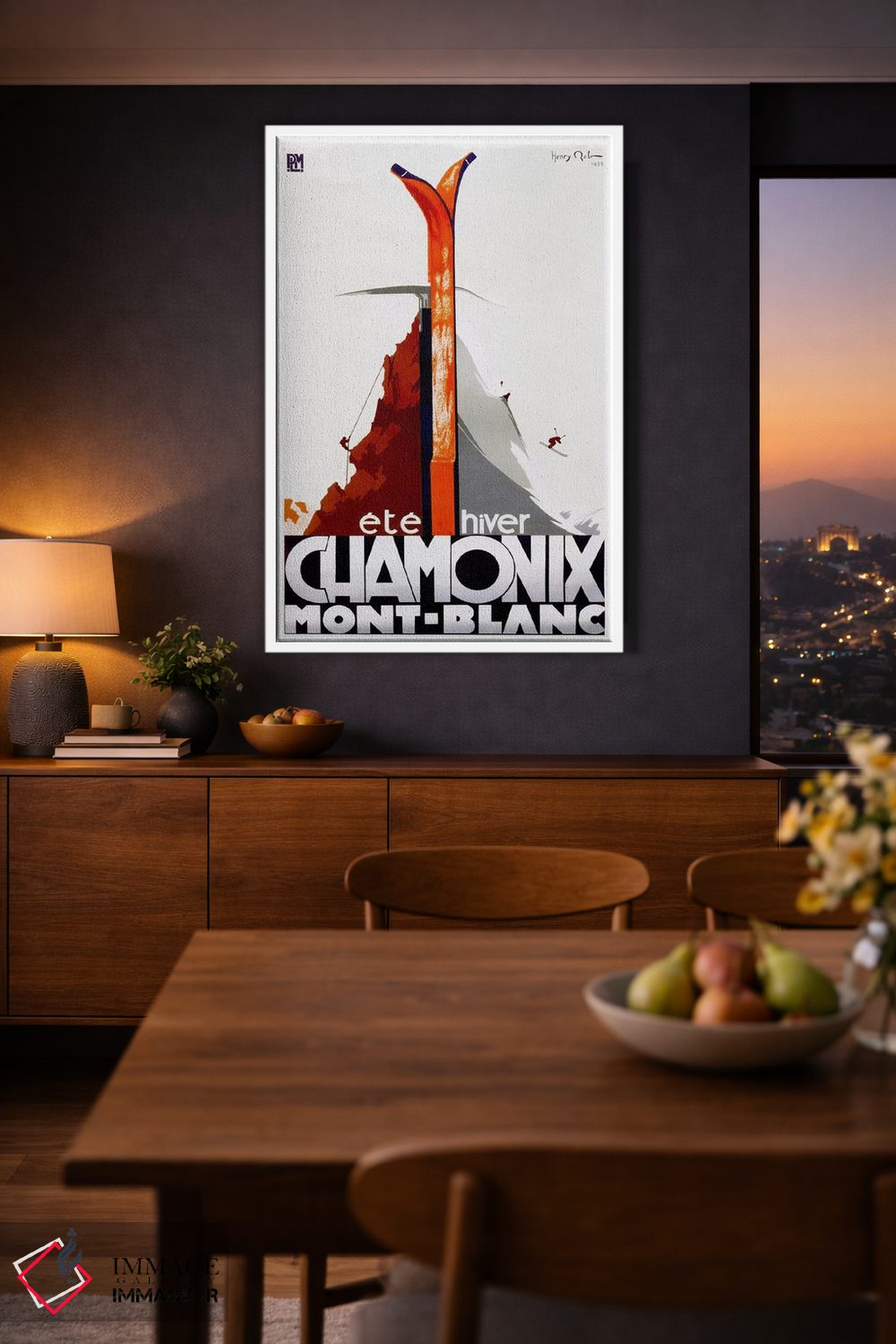 تابلو دکوراتیو شامونی-مون بلان یک - D4W