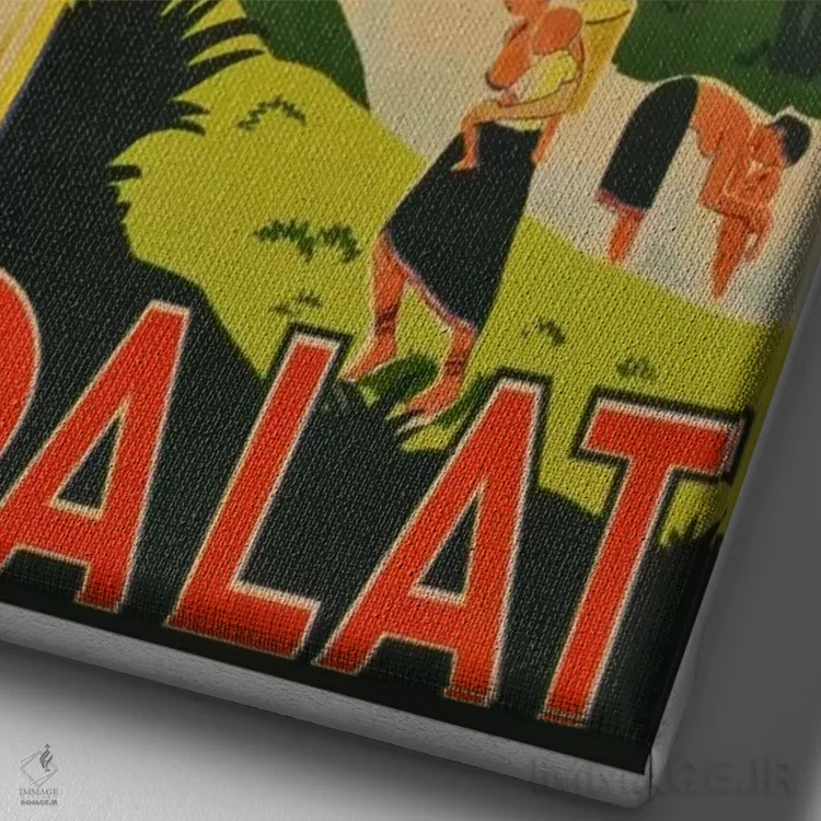 تابلو دکوراتیو Vietnam,دالات، ویتنام - نمای نزدیک بافت بوم