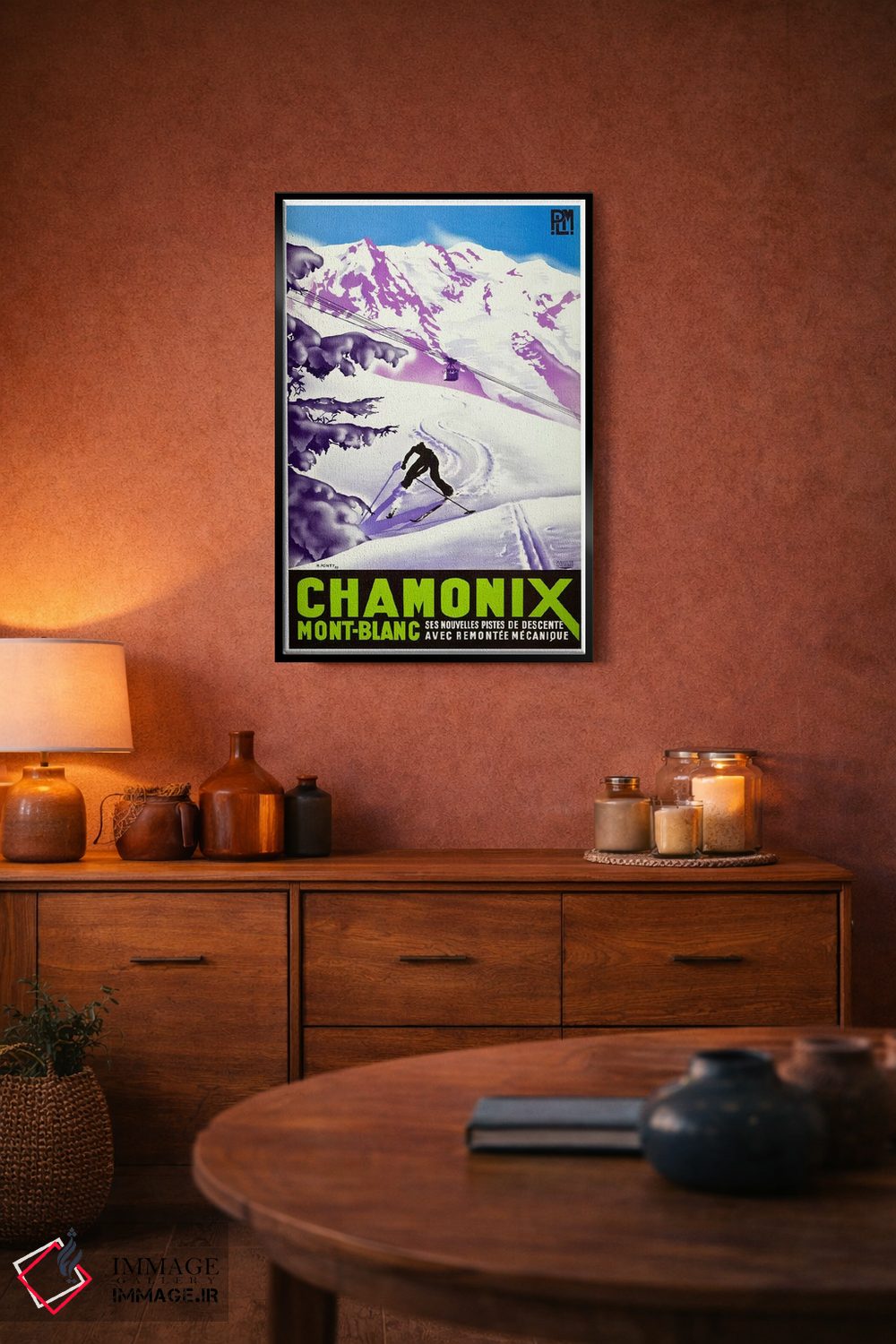 تابلو دکوراتیو شامونی-مون بلان دو - D5B