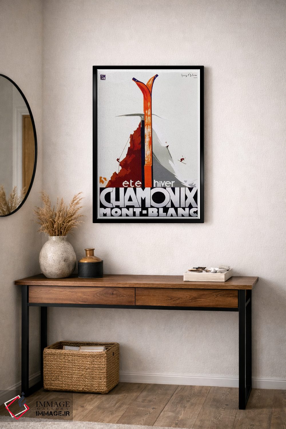 تابلو دکوراتیو شامونی-مون بلان یک - D5B