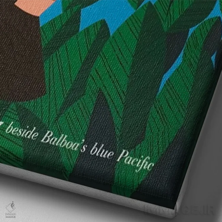 تابلو دکوراتیو کشف پاناما: تجمل مدرن در کنار اقیانوس آبی بالبوا - نمای نزدیک بافت بوم