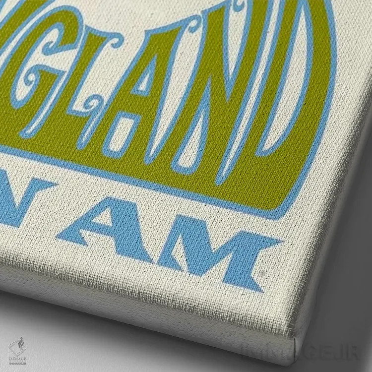 تابلو دکوراتیو انگلستان - نمای نزدیک بافت بوم