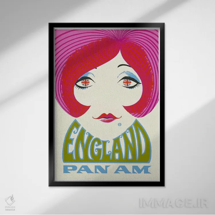 تابلو دکوراتیو انگلستان - نمای قابدار مشکی