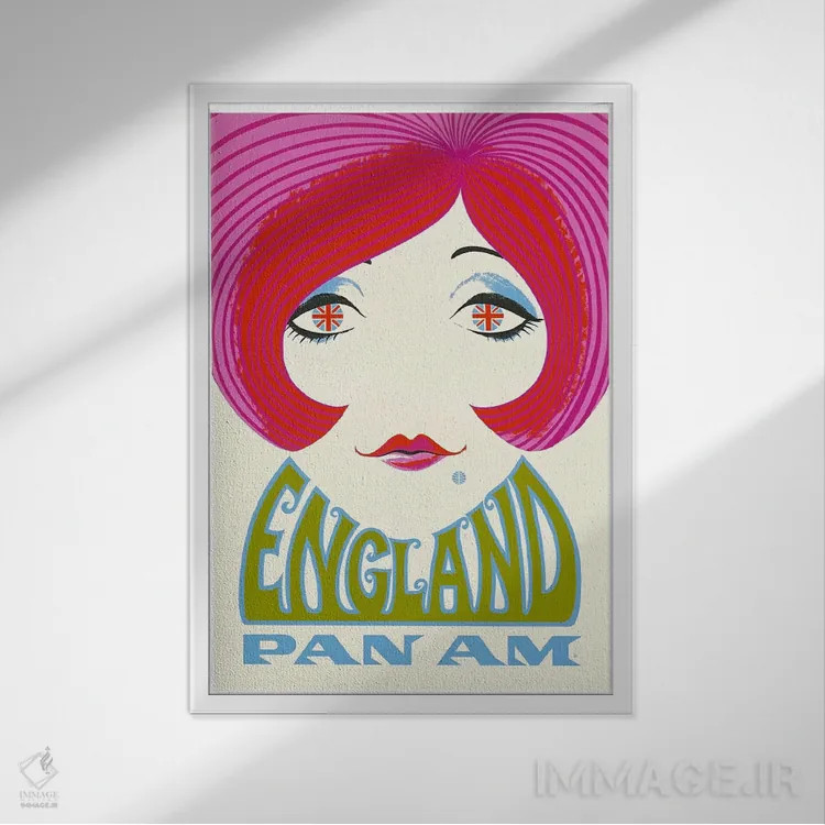 تابلو دکوراتیو انگلستان - نمای قابدار سفید