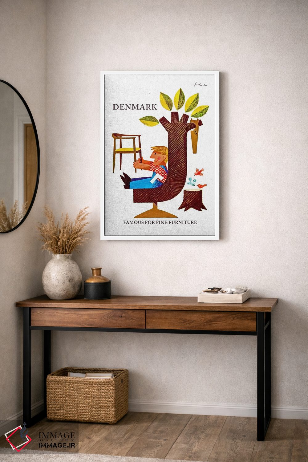 تابلو دکوراتیو دانمارک: مشهور به مبلمان ظریف - D2W