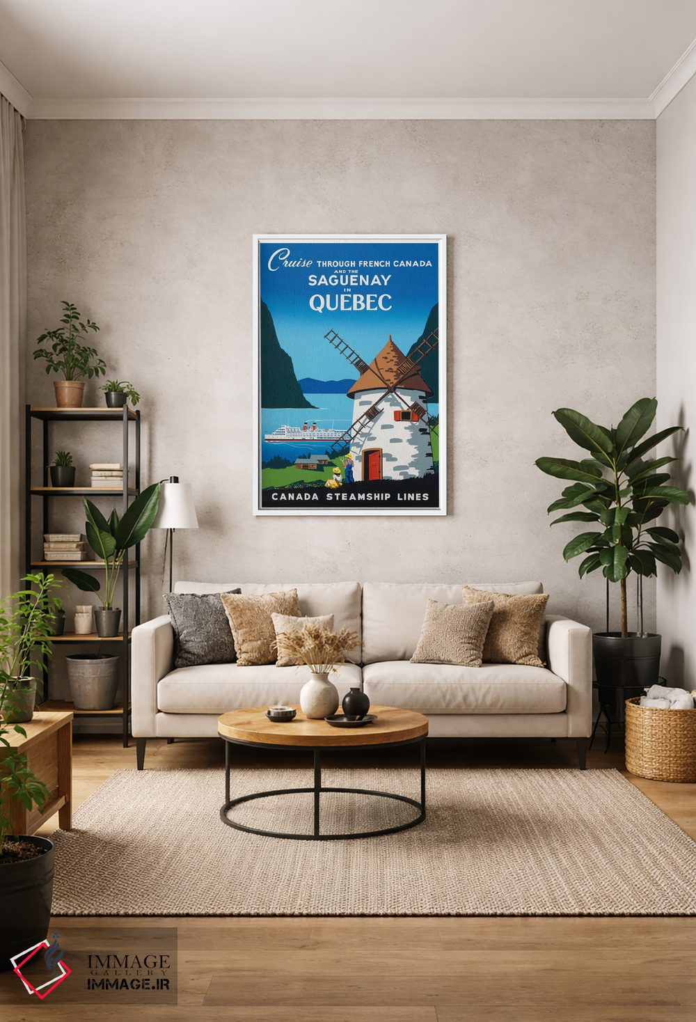 تابلو دکوراتیو کروز در کانادای فرانسوی و رودخانه ساگونای، کبک - D1W