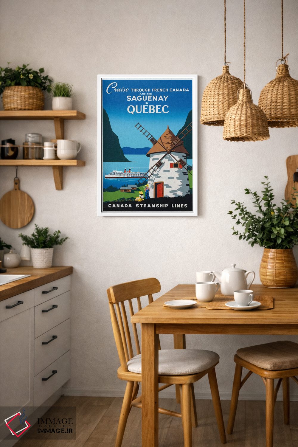 تابلو دکوراتیو کروز در کانادای فرانسوی و رودخانه ساگونای، کبک - D3W