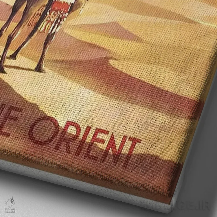 تابلو دکوراتیو ایر فرانس - نمای نزدیک بافت بوم