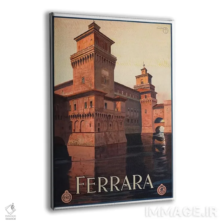 تابلو دکوراتیو Italy,فرارا، ایتالیا - نمای پرسپکتیو محصول