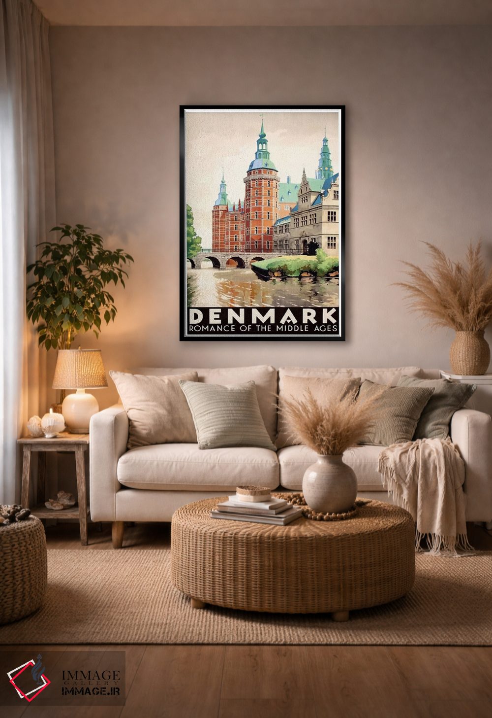 تابلو دکوراتیو دانمارک: افسون قرون وسطی - D4B