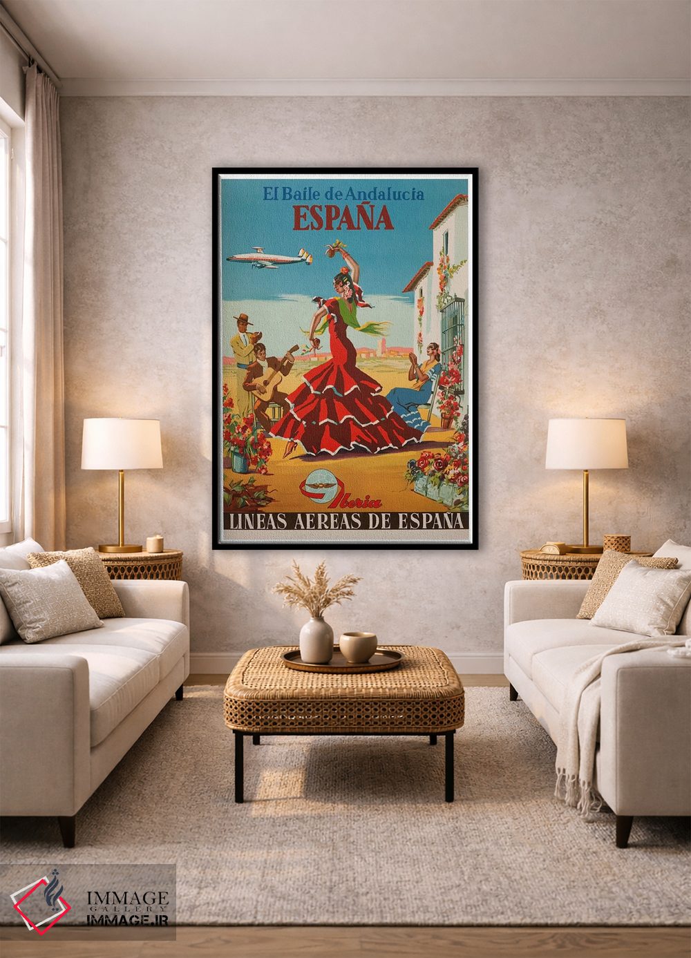 تابلو دکوراتیو Espana,رقص اندلس، اسپانیا - D2B