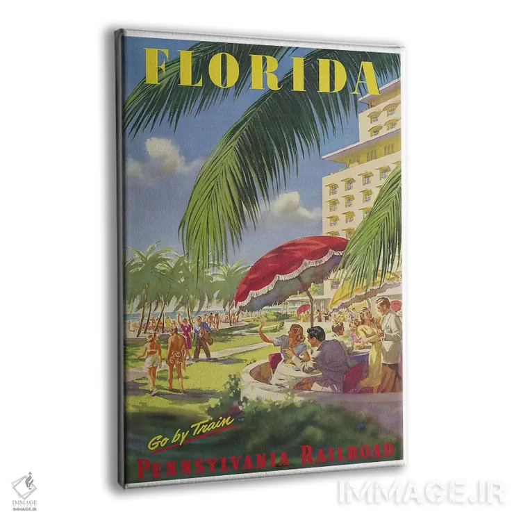 تابلو دکوراتیو فلوریدا - نمای پرسپکتیو محصول