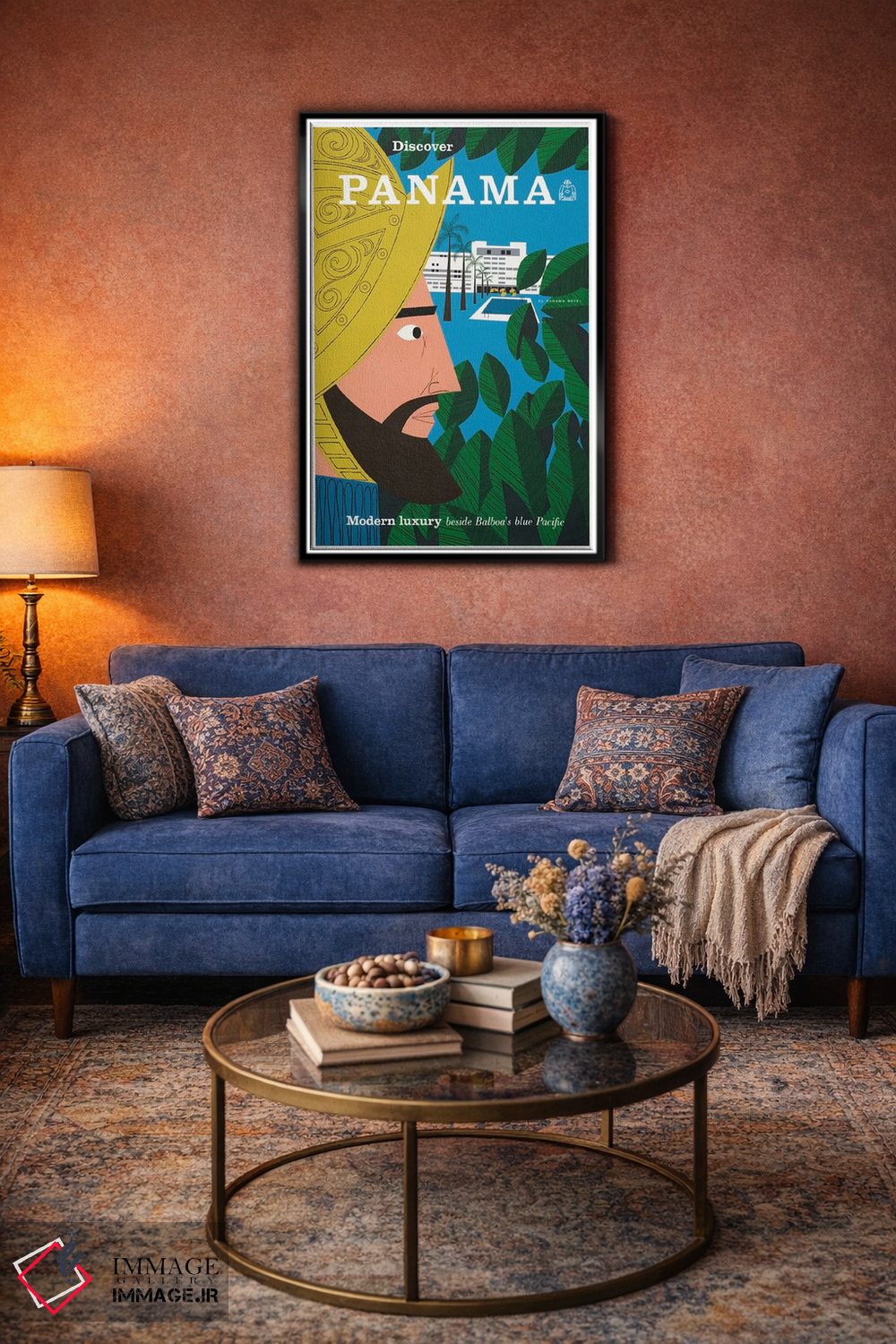 تابلو دکوراتیو کشف پاناما: تجمل مدرن در کنار اقیانوس آبی بالبوا - D4B