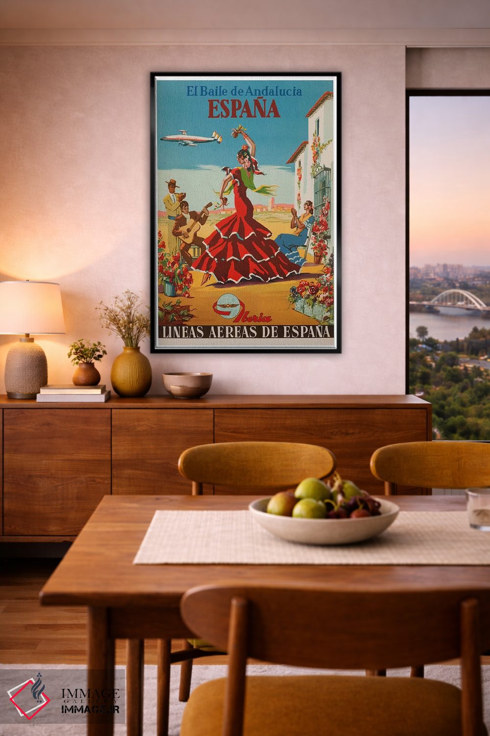 تابلو دکوراتیو Espana,رقص اندلس، اسپانیا - D6B