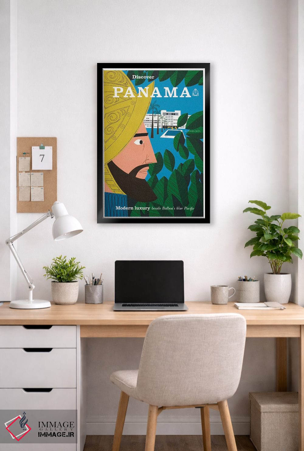 تابلو دکوراتیو کشف پاناما: تجمل مدرن در کنار اقیانوس آبی بالبوا - D6B