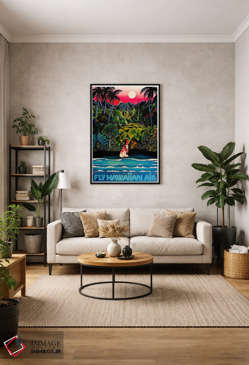 تابلو دکوراتیو پرواز با هواپیمایی هاوایی - D1B