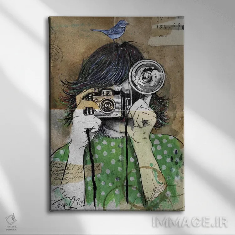 تابلو دکوراتیو لحظه های کوچک اثر لوی جوور - نمای روبهرو روی دیوار