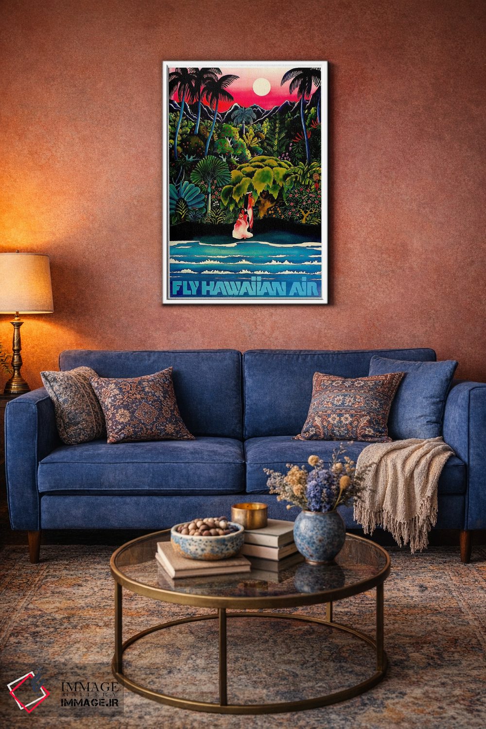 تابلو دکوراتیو پرواز با هواپیمایی هاوایی - D3W