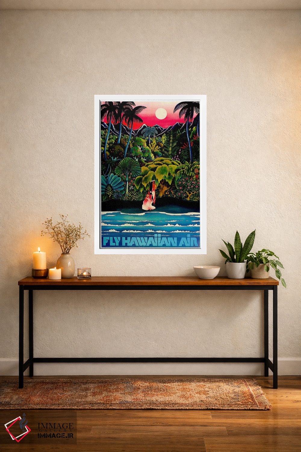 تابلو دکوراتیو پرواز با هواپیمایی هاوایی - D4W