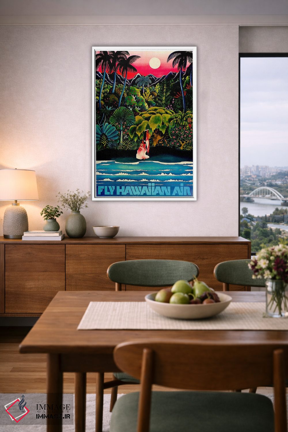 تابلو دکوراتیو پرواز با هواپیمایی هاوایی - D6W