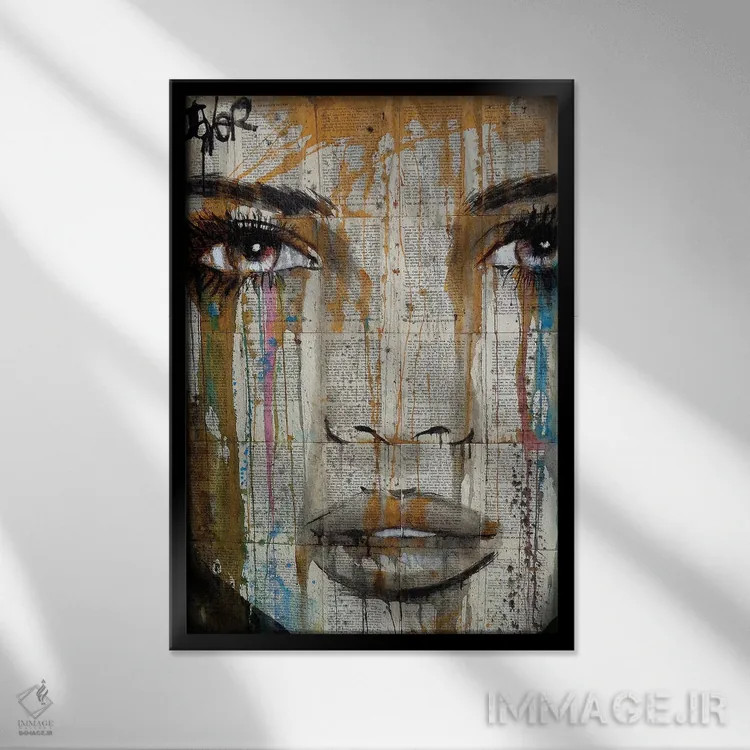 تابلو دکوراتیو در میان همه چیز اثر لوی جوور - نمای قابدار مشکی
