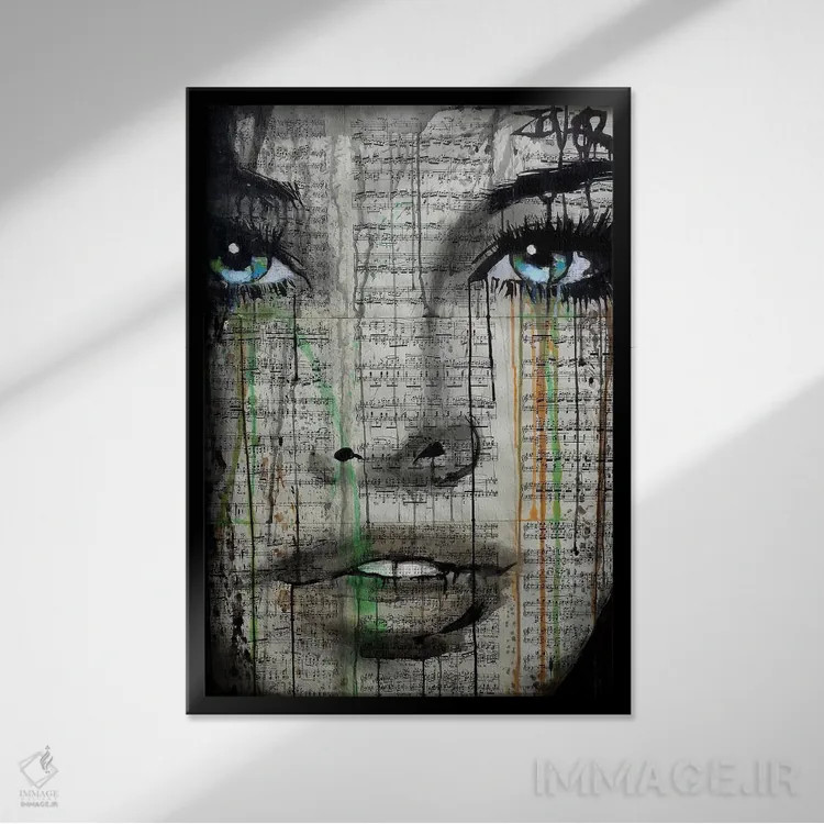 تابلو دکوراتیو برای همیشه جوان اثر لوی جوور - نمای قابدار مشکی