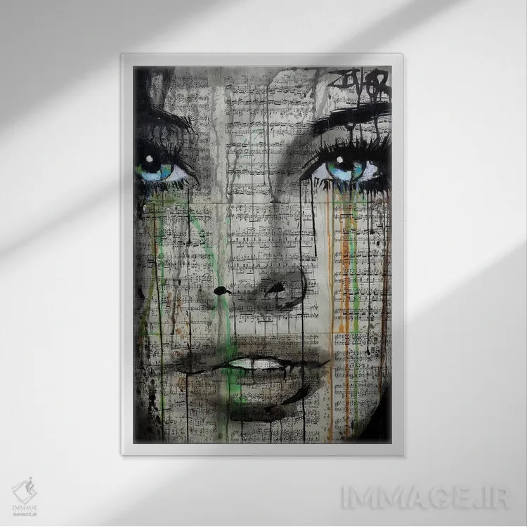 تابلو دکوراتیو برای همیشه جوان اثر لوی جوور - نمای قابدار سفید