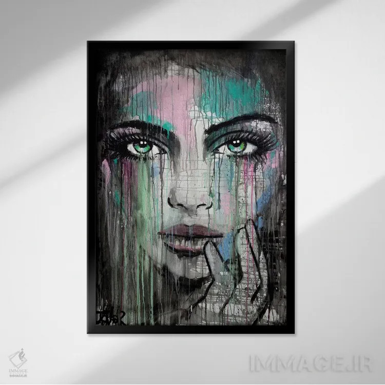تابلو دکوراتیو الهام بخش جدید اثر لوی جوور - نمای قابدار مشکی
