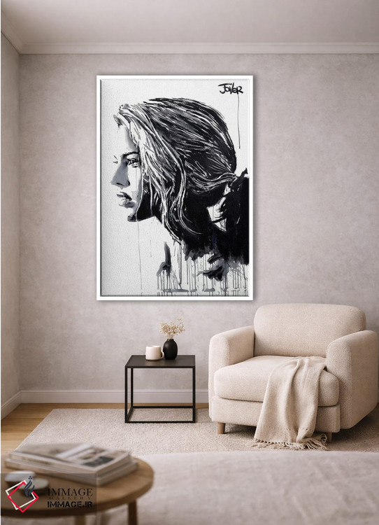 تابلو دکوراتیو سوسن ببر سفید اثر لوی جوور - D1W