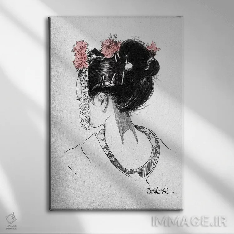 تابلو دکوراتیو آتسوکو اثر لوی جوور - نمای روبهرو روی دیوار