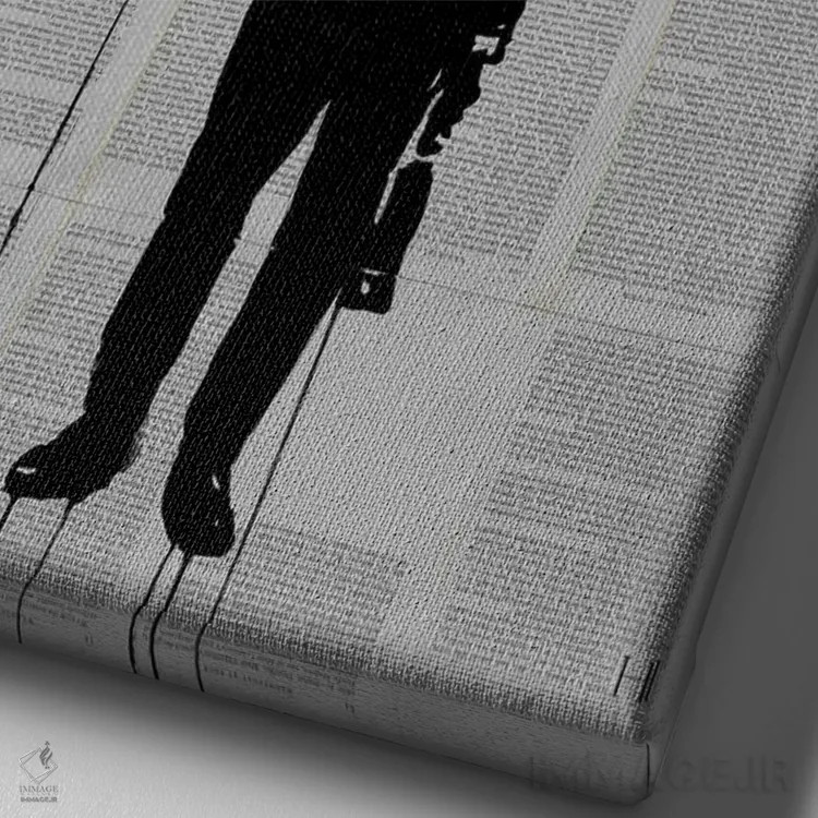 تابلو دکوراتیو فقط یک روز عالی اثر لوی جوور - نمای نزدیک بافت بوم
