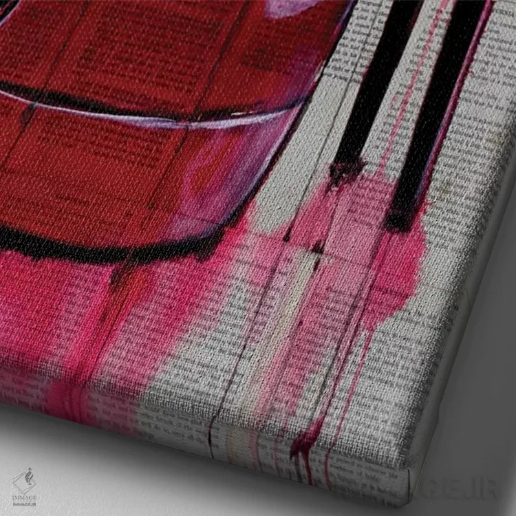 تابلو دکوراتیو زندگی سطح بالا اثر لوی جوور - نمای نزدیک بافت بوم