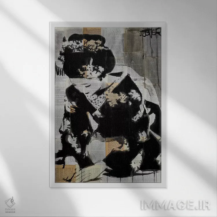 تابلو دکوراتیو آیین اثر لوی جوور - نمای قابدار سفید