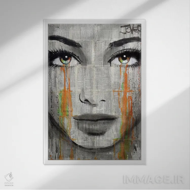 تابلو دکوراتیو رویاپردازی کن اثر لوی جوور - نمای قابدار سفید