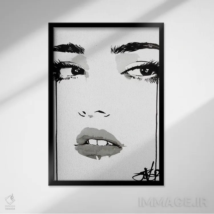 تابلو دکوراتیو سلام اثر لوی جوور - نمای قابدار مشکی