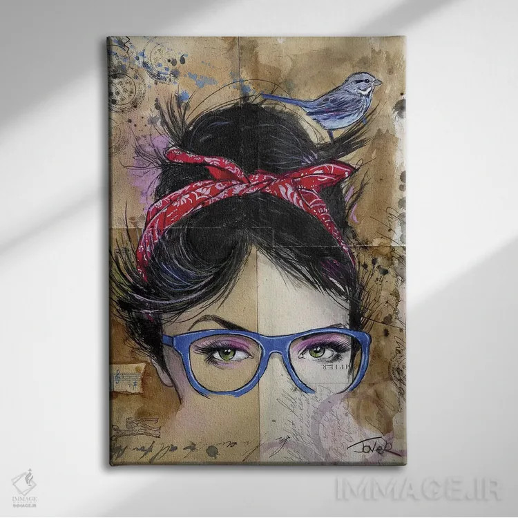 تابلو دکوراتیو رشته ها اثر لوی جوور - نمای روبهرو روی دیوار