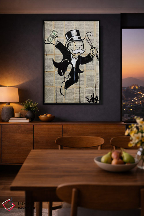 تابلو دکوراتیو مرد پول دار اثر لوی جوور - D1B