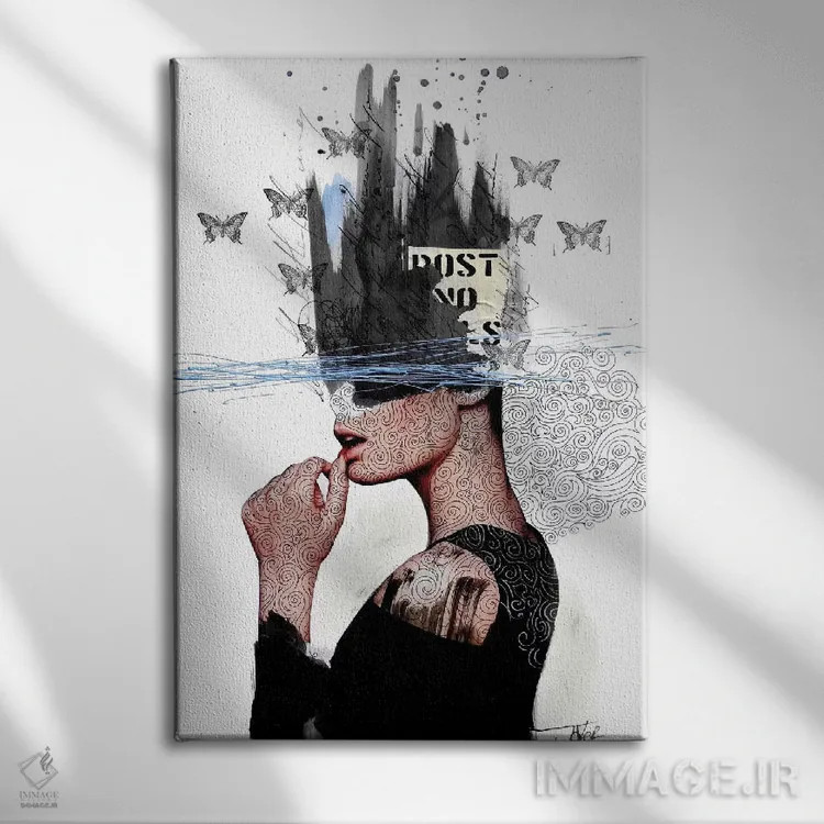 تابلو دکوراتیو هزارتو اثر لوی جوور - نمای روبهرو روی دیوار