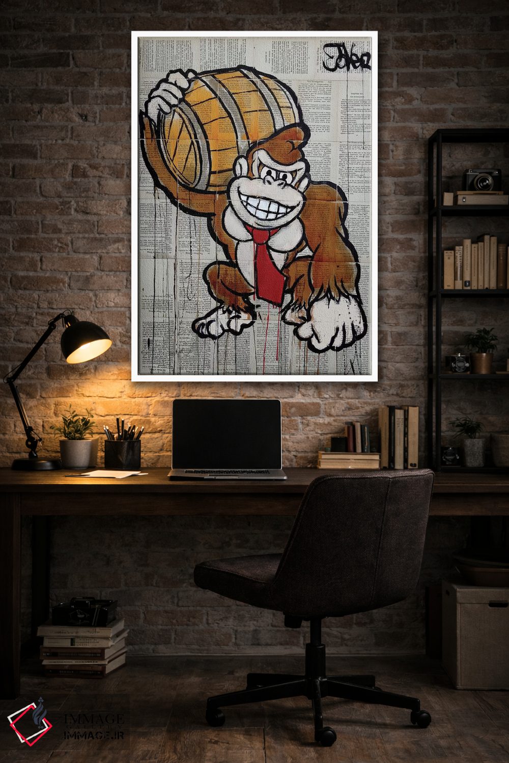 تابلو دکوراتیو دی. کونگ اثر لوی جوور - D4W