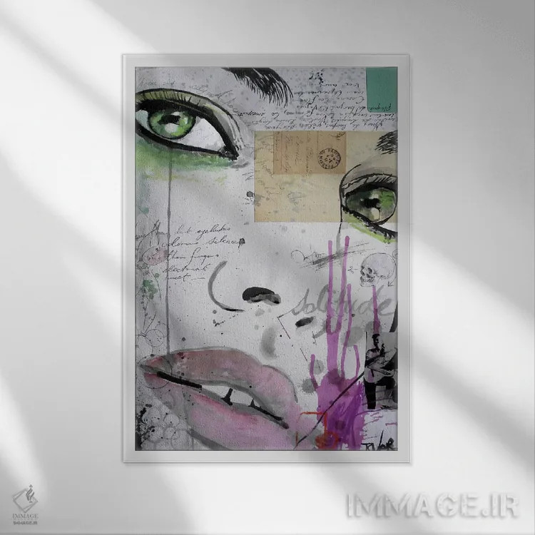 تابلو دکوراتیو ریتم رویاها اثر لوی جوور - نمای قابدار سفید