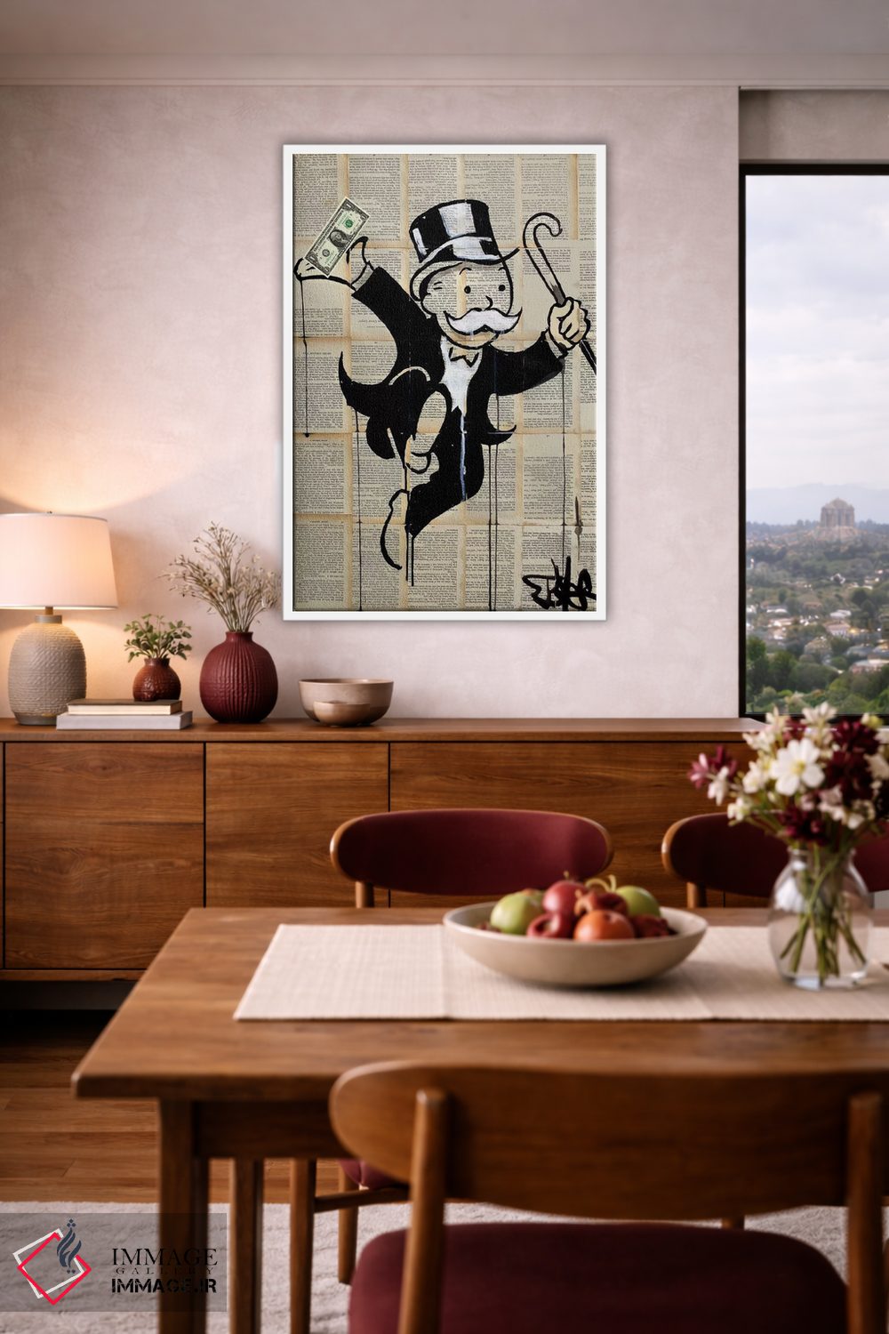 تابلو دکوراتیو مرد پول دار اثر لوی جوور - D4W