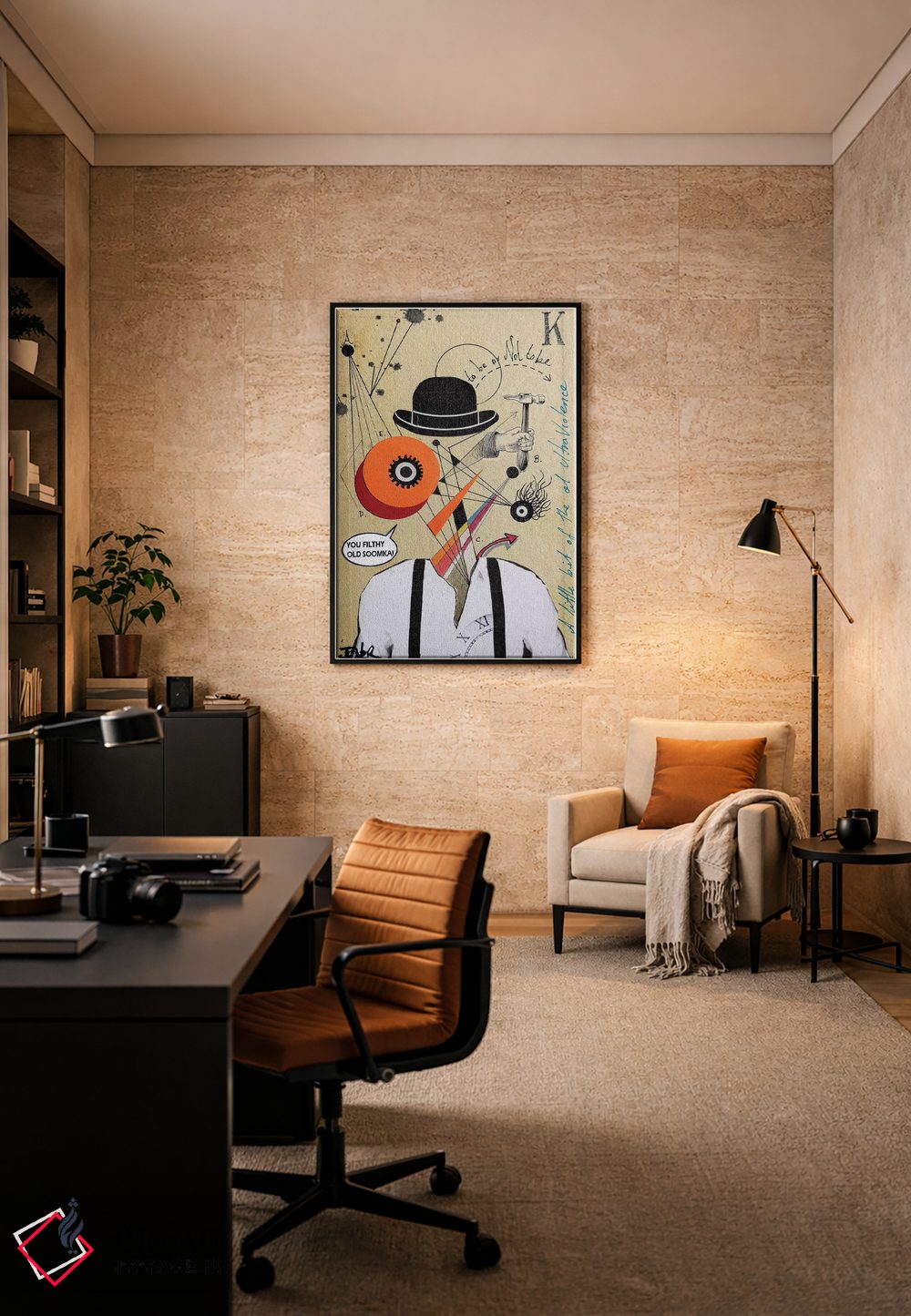 تابلو دکوراتیو سوومکا مکانیکی اثر لوی جوور - D6B