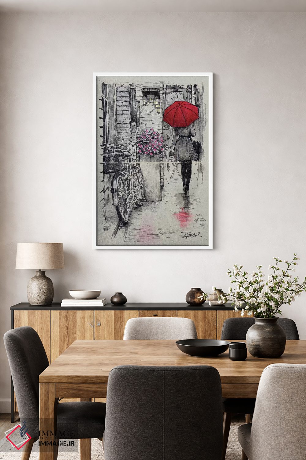 تابلو دکوراتیو پیاده روی در آمستردام اثر لوی جوور - D4W