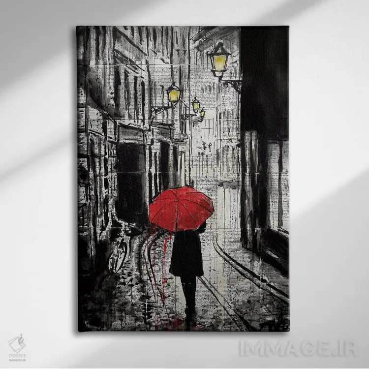 تابلو دکوراتیو پیاده روی دلپذیر اثر لوی جوور - نمای روبهرو روی دیوار