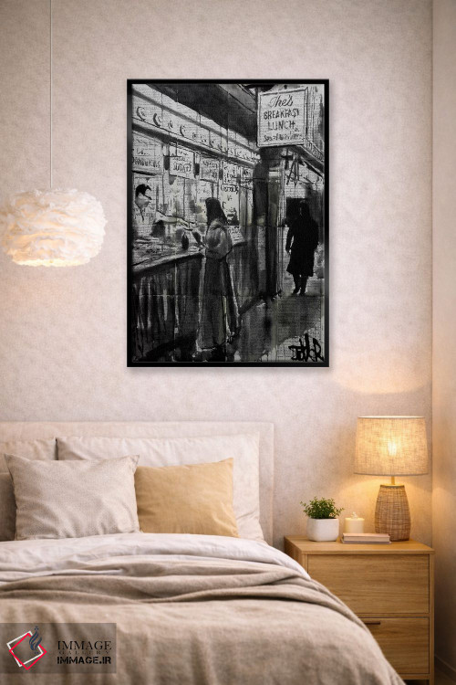 تابلو دکوراتیو کافه شبانه اثر لوی جوور - D1B
