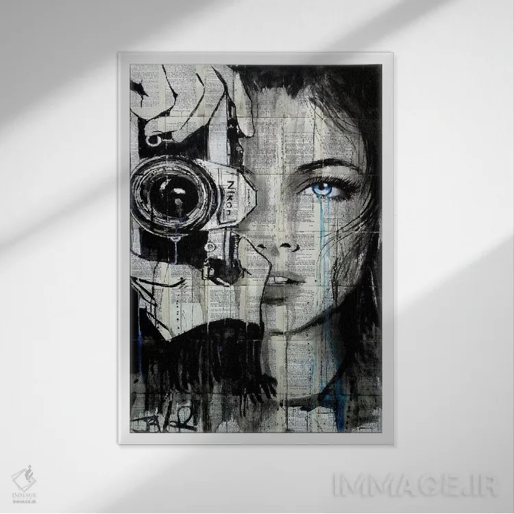 تابلو دکوراتیو شلیک کردن اثر لوی جوور - نمای قابدار سفید
